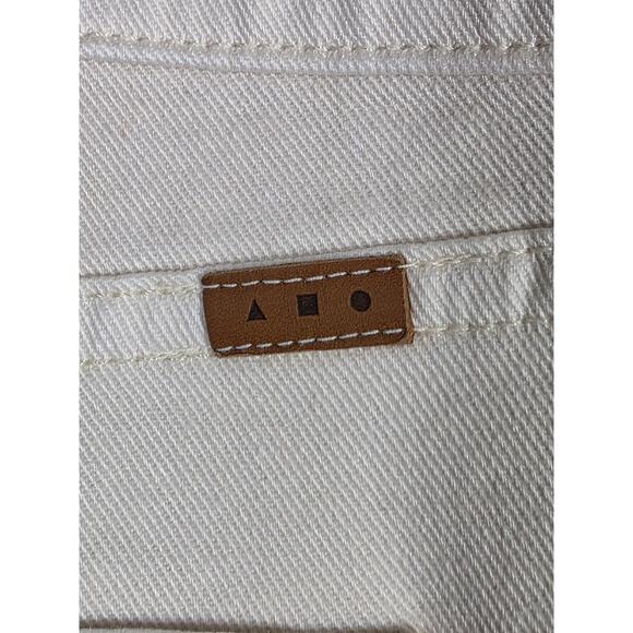 AYR The Frenchie Women's Jeans size 33 off white straight leg made in USA - Picture 3 of 6